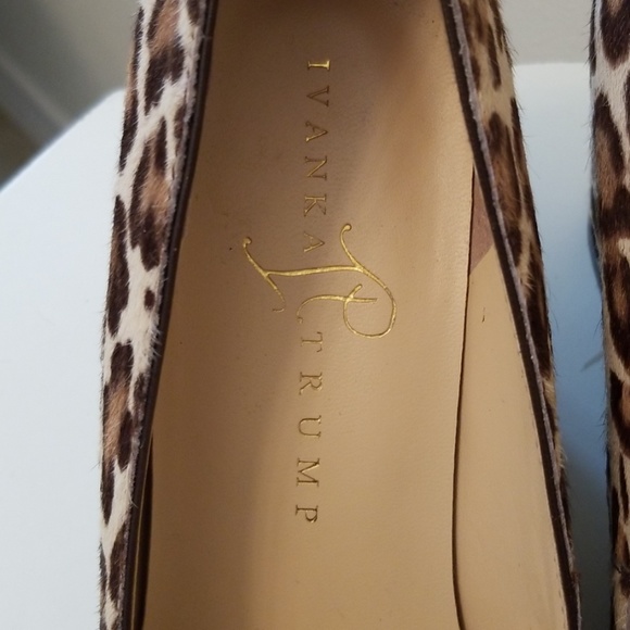 Ivanka Trump Cheetah leather wedges - Picture 3 of 5